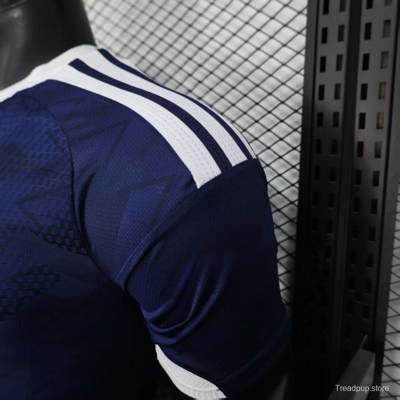 2026 Player Version  Scotland Home Navy Blue  Jersey