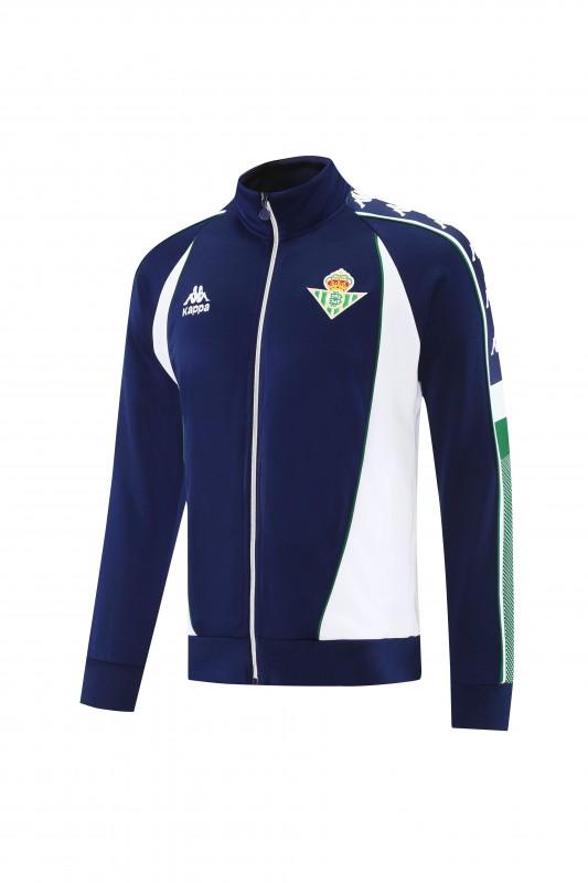26/27 Real Betis x Kappa Navy Blue  Full Zipper Jacket Tracksuit + Long Pants