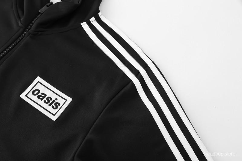 2026 Adidas Black Full Zipper Jacket + Long Pants