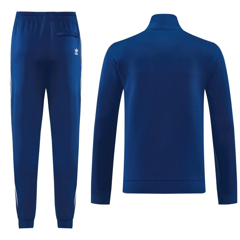 2026  Adidas Royal Blue Full Zipper Jacket + Long Pants