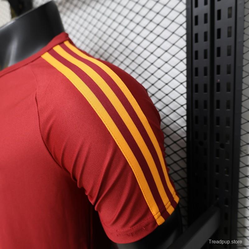 Player Version 2026 AS Roma x Adidas Originals Retro Deep Red Home Jersey