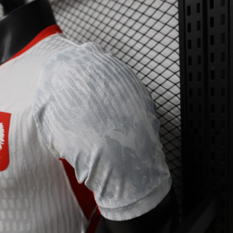 Player Version 2026 Poland Home White  Jersey