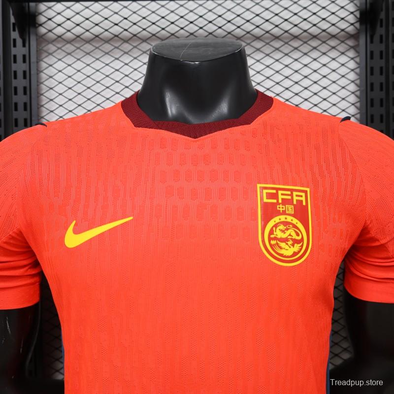 Player Version 2026 China Red  Home Jersey