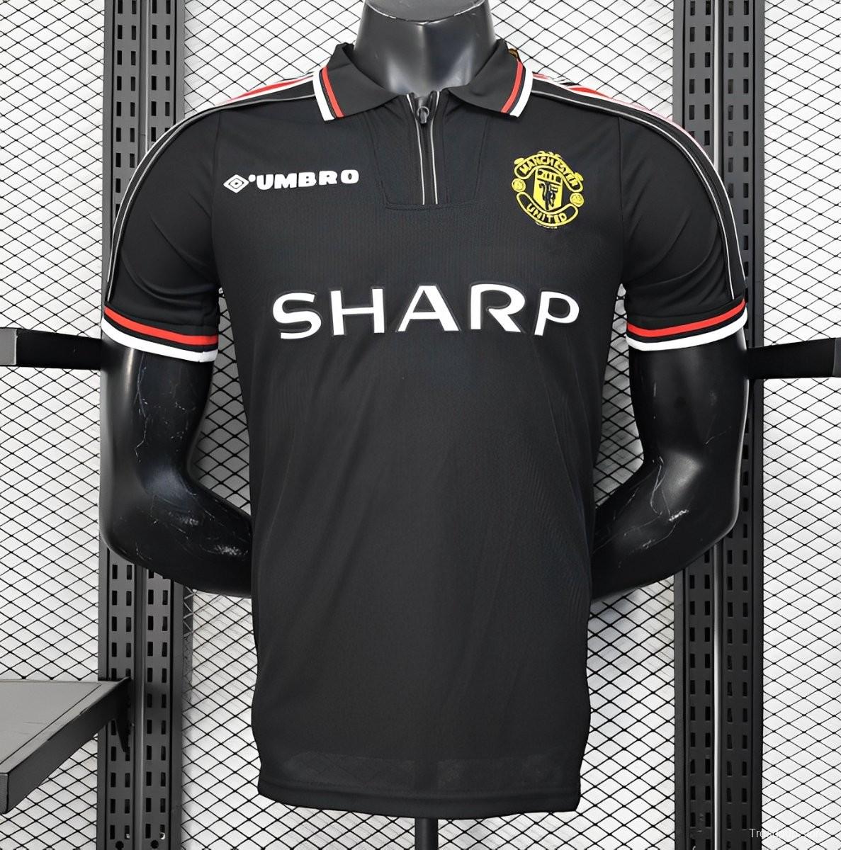 Player Version 98/99 Manchester United Third Black Jersey