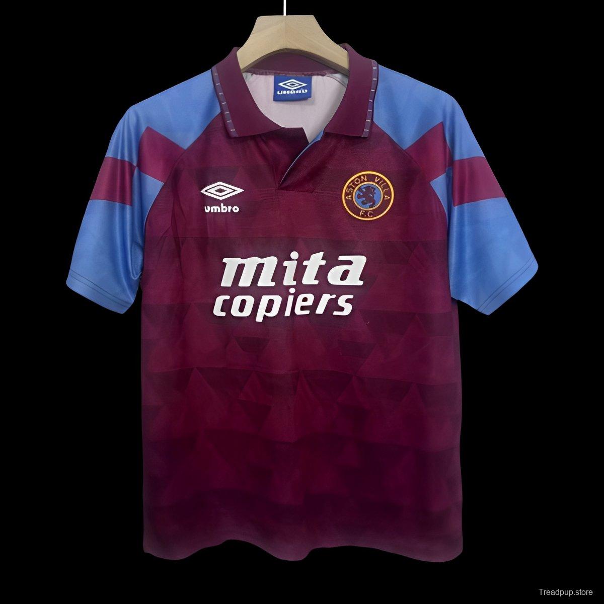 Retro 90/92 Aston Villa Home Jersey