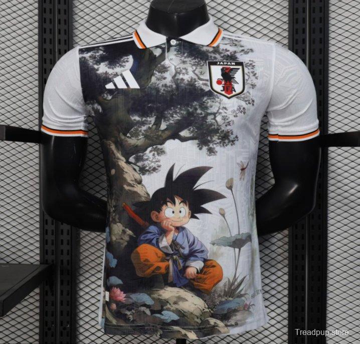 Player Version 2025 Japan White with Dragon Ball Nature Scene Jersey