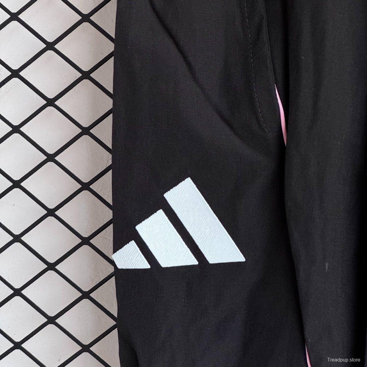 25/26 Juventus Black Full Zipper Windbreaker + Long Pants