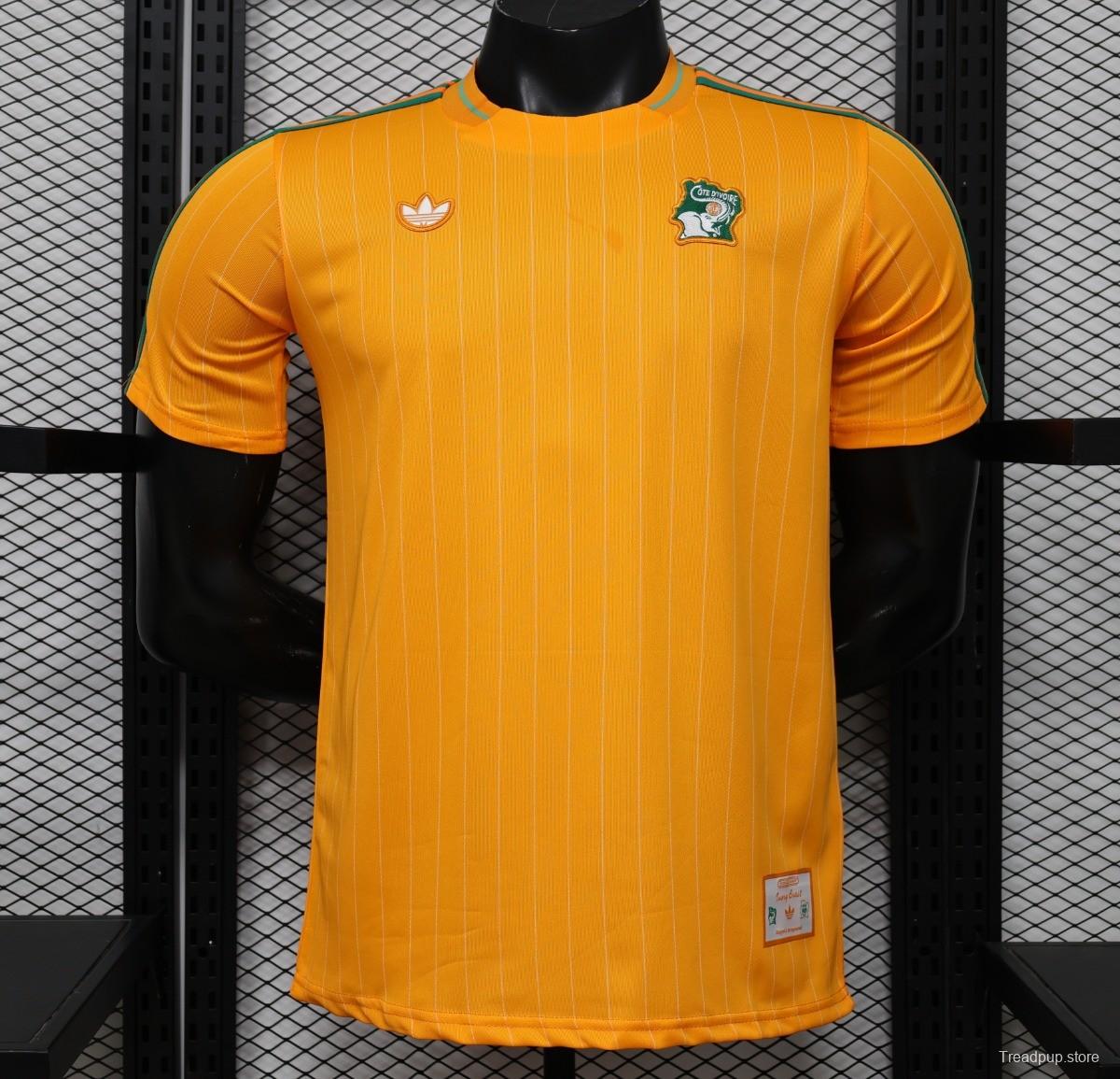 Player Version 2026 Ivory Coast Orange Terrace Icons White Jersey