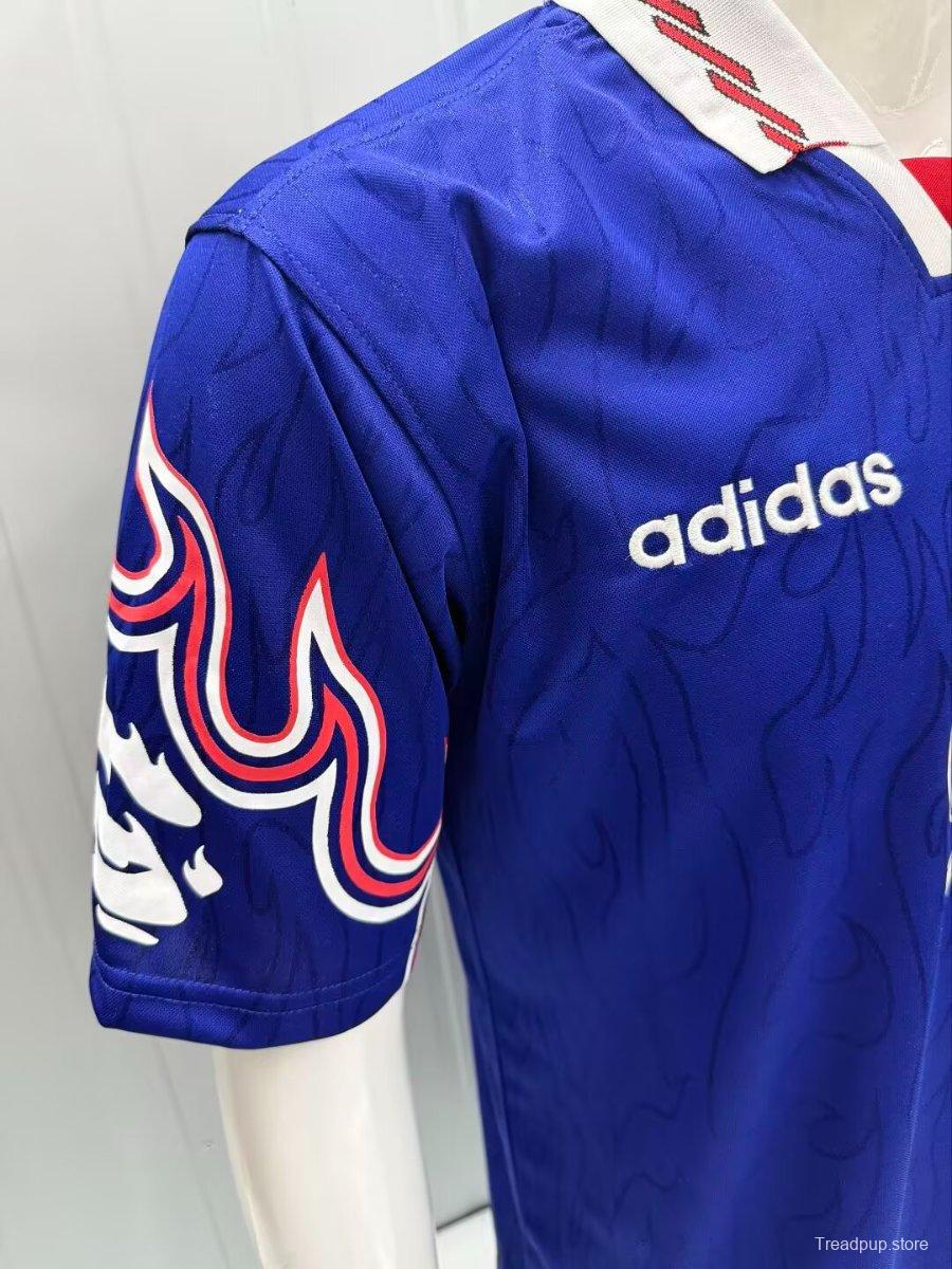2026 A BATHING APE BAPE X Adidas Flame BLue Jersey