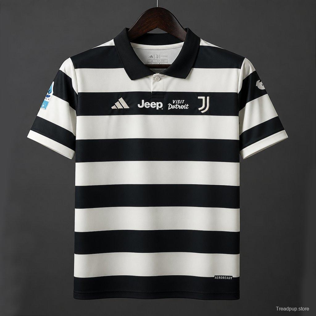 25/26 Juventus Forth Jersey With Serie A Full Sponsor
