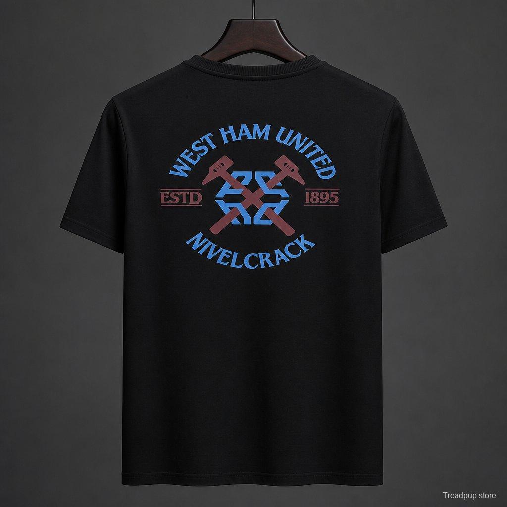 26/27 West Ham United NVLCRK Crest Men's Black Football T-Shirt
