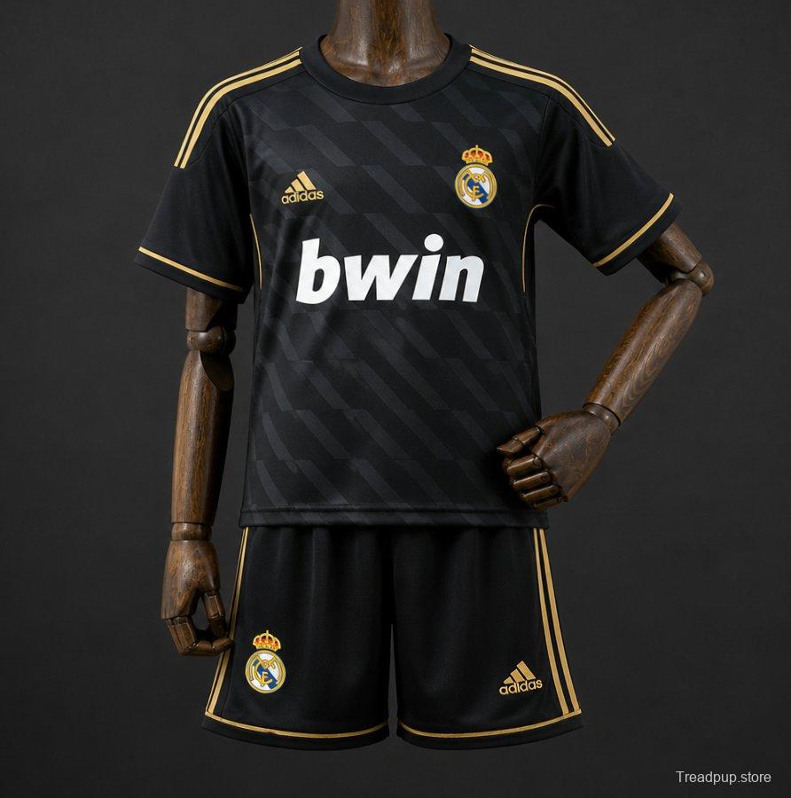 11/12 Kids Real Madrid Away Retro Kit Jersey Size 16-28