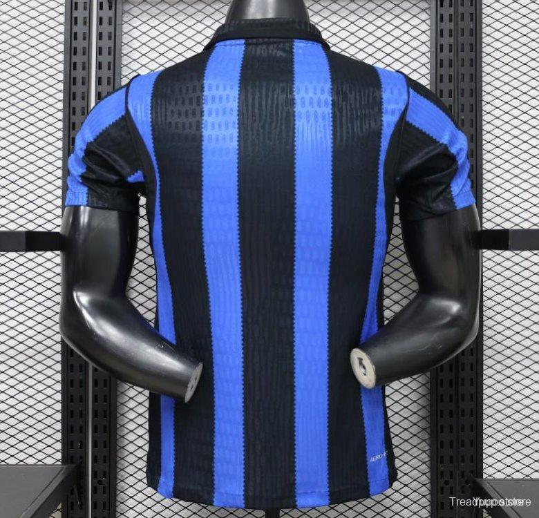 Player Version 26/27 Inter Milan Home Black & Blue  Stripe Jersey