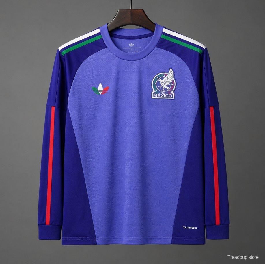 2026 Meixco ’Away Goalkeeper Purple Long Sleeve Jersey