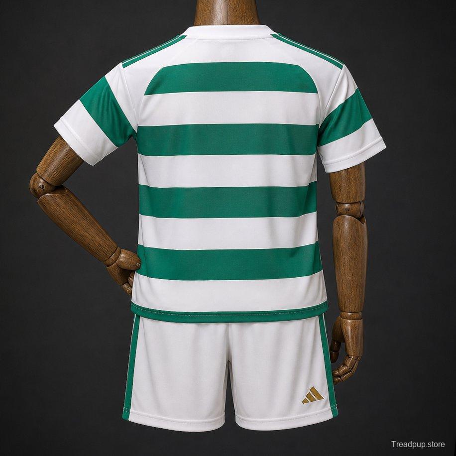 26/27 Kids Celtic Home Jersey -No Sponsors