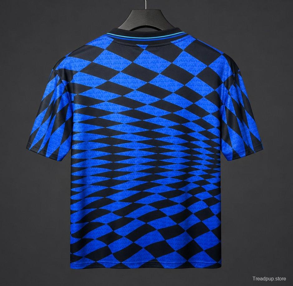 2026 Argentina x Thrasher x AFA Jersey With Blue Checkered Pattern